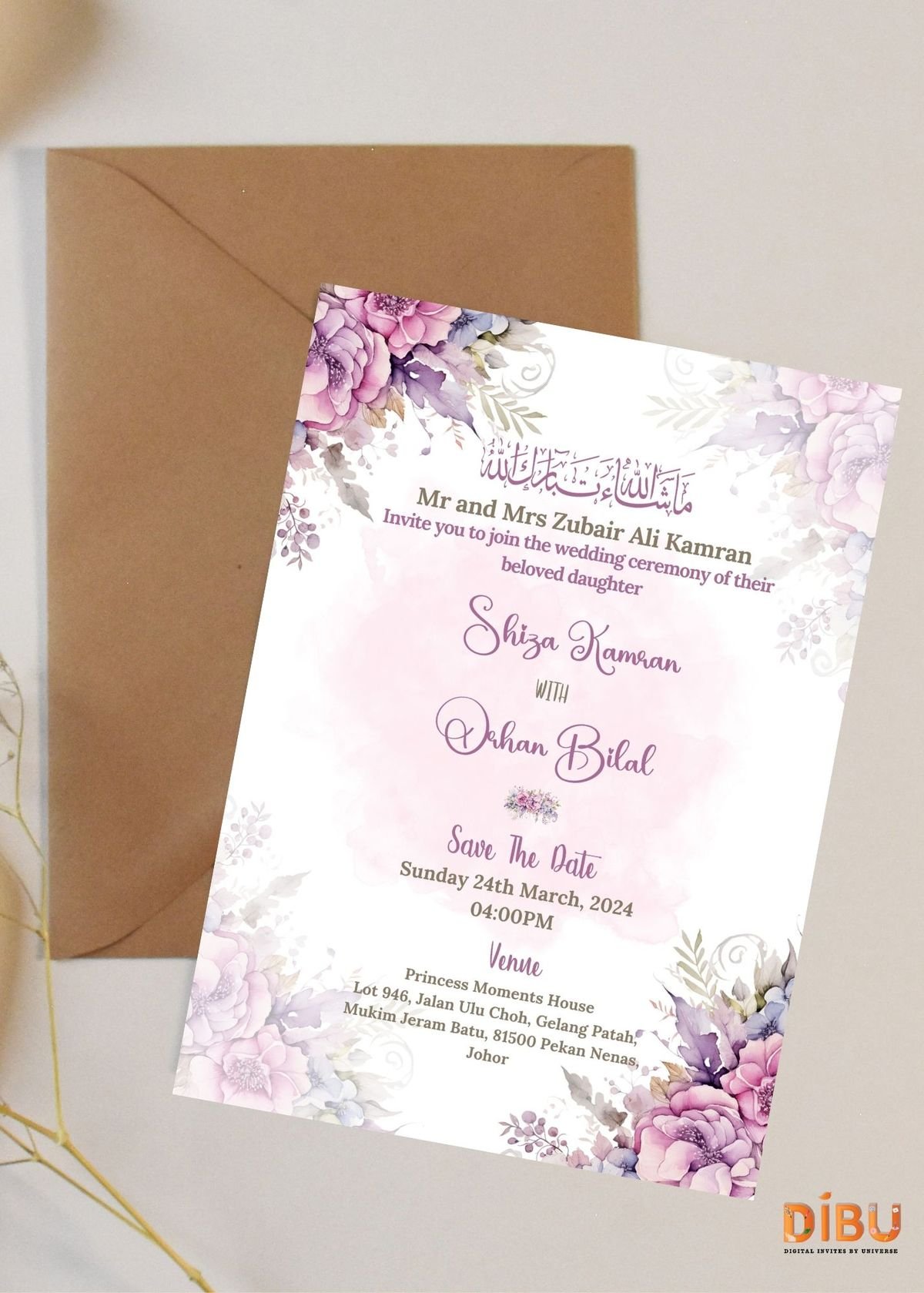 Wedding Invitation Card Design 5