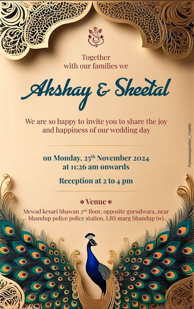 Wedding Invitation Card Design 6